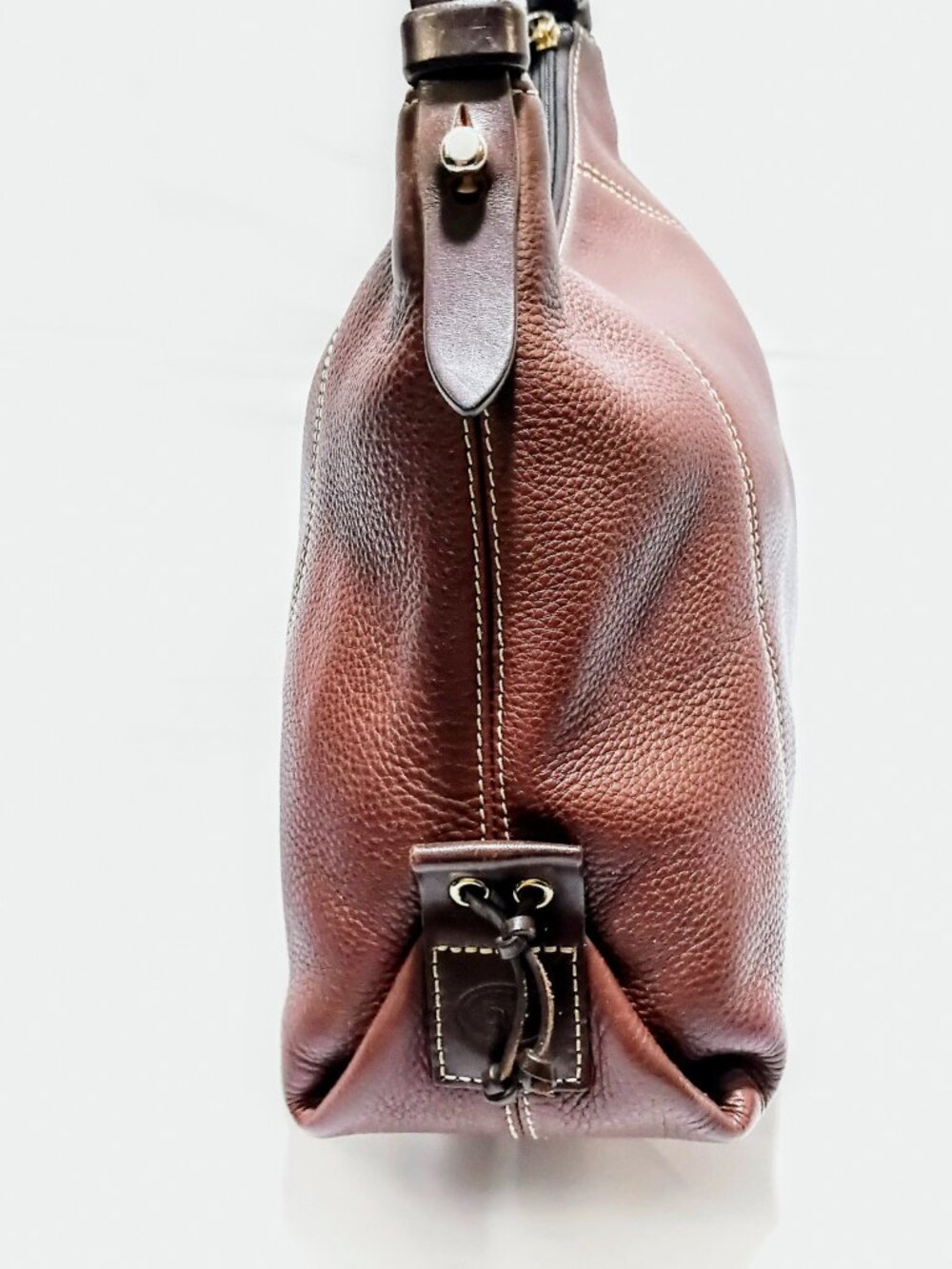 Dooney & Bourke East West Pebbled Leather Hobo, EUC - Picture 7 of 14